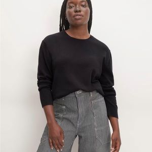 Everlane Black Crew Neck CASHMERE Sweater